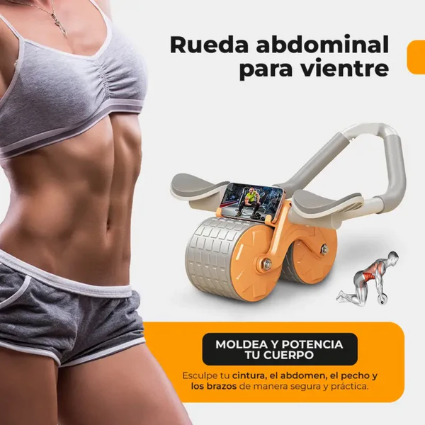 Roller Fit Pro™ - Rueda Abdominal con Efecto Rebote